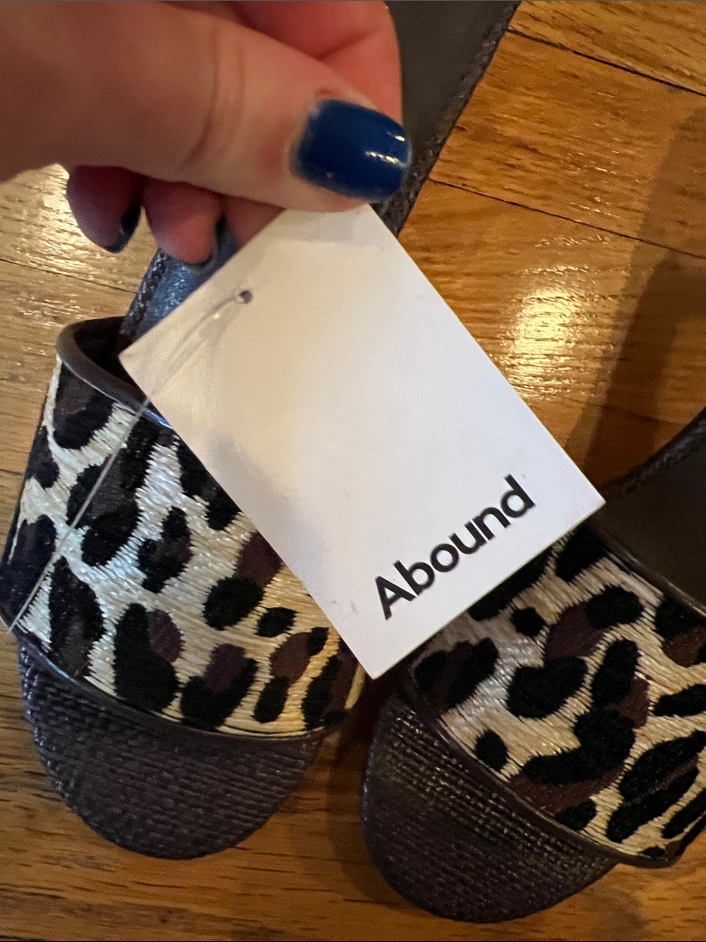 Abound Leopard Print Slide Mules - Picture 4 of 5